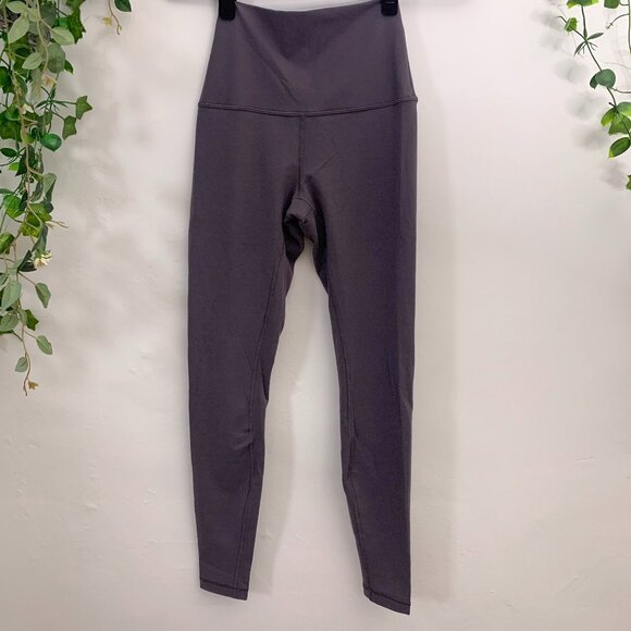 Lululemon Wunder Under Moon Phase Gray Hi-Rise Leggings Size 6 - Picture 2 of 6